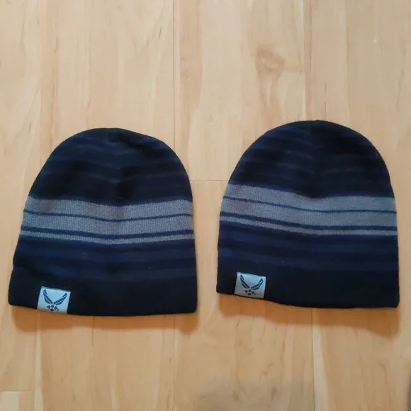 3 Air Force Beanie Hats, New, set - Picture 2 of 9